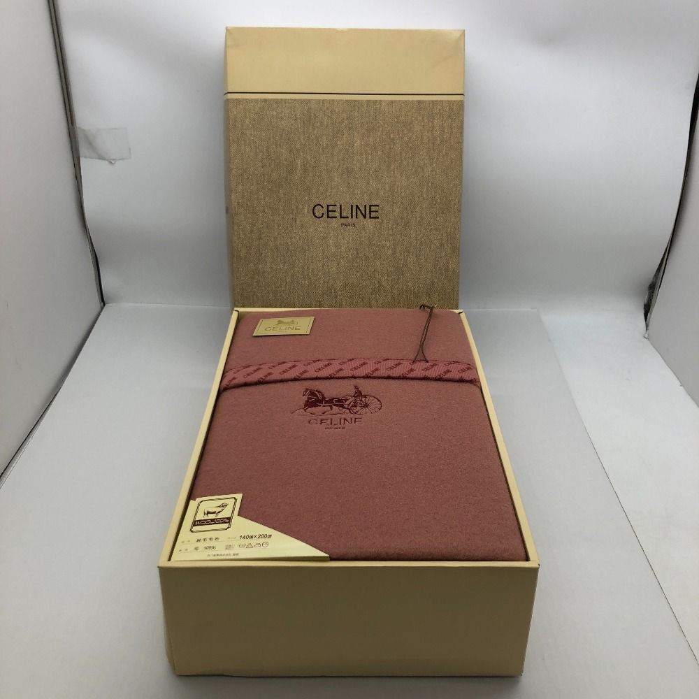 CELINE セリーヌ　純毛毛布　ウール100% ロング&ワイドサイズ CELINE セリーヌ純毛毛布ウール100% ロング&ワイドサイズ