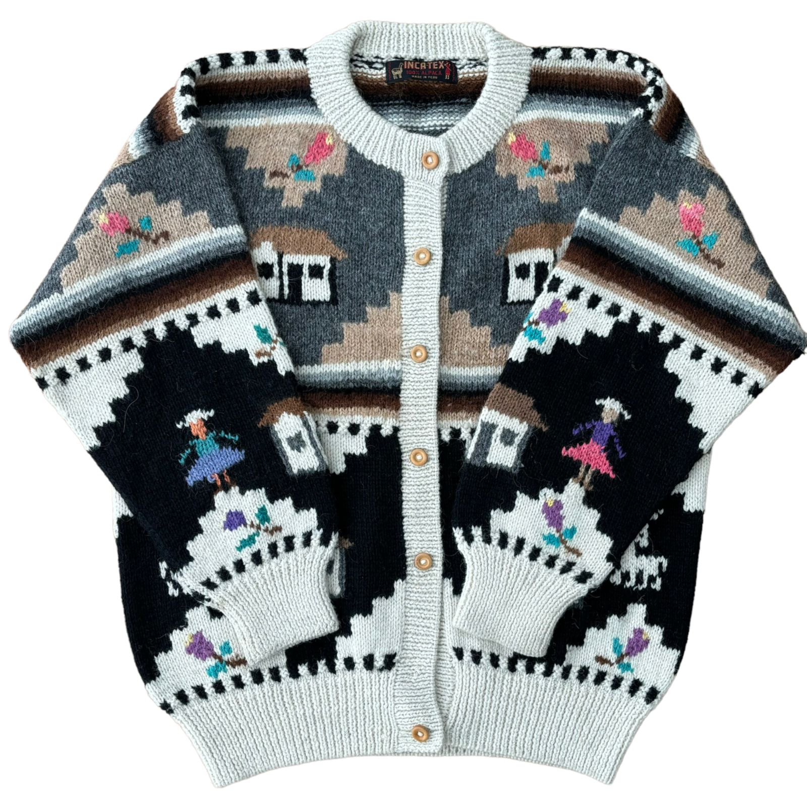 極美品 ペルー製 PROVENZANO 極上アルパカ アルパカ100％｜メンズ
