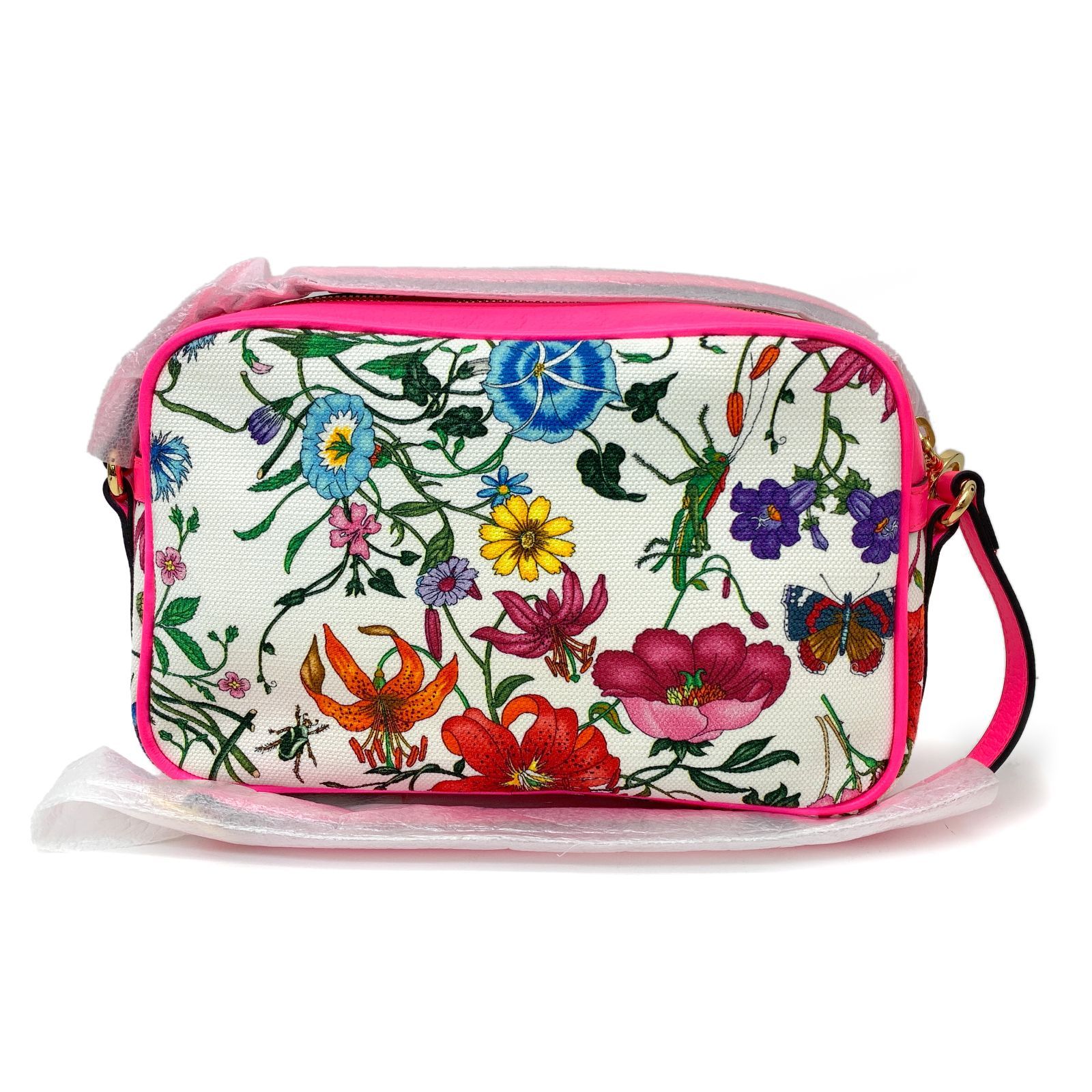 未使用 GUCCI グッチ フローラ ショルダー バッグ 斜めがけ レディース 