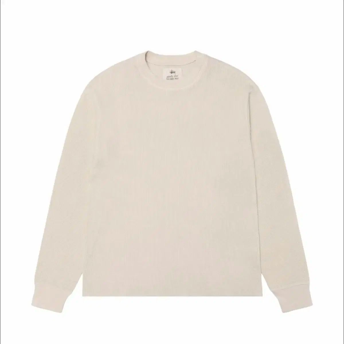 L STUSSY ステューシー ガーメント ダイド サーマル 長袖 ロングスリーブ Tシャツ ボーン ワッフル