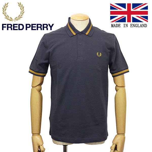FRED PERRY (フレッドペリー) M2 SINGLE TIPPED FRED FP SHIRT ポロシャツ イングランド製 N13 DARK GRAPHITE FP494 40