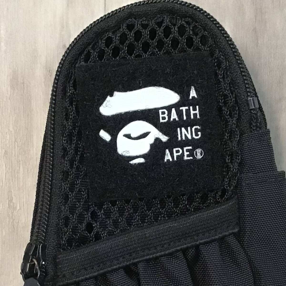 Aape ブラック ポーチ未使用 ☆初期☆ ベルト ポーチ ブラック a bathing ape BAPE pouch
