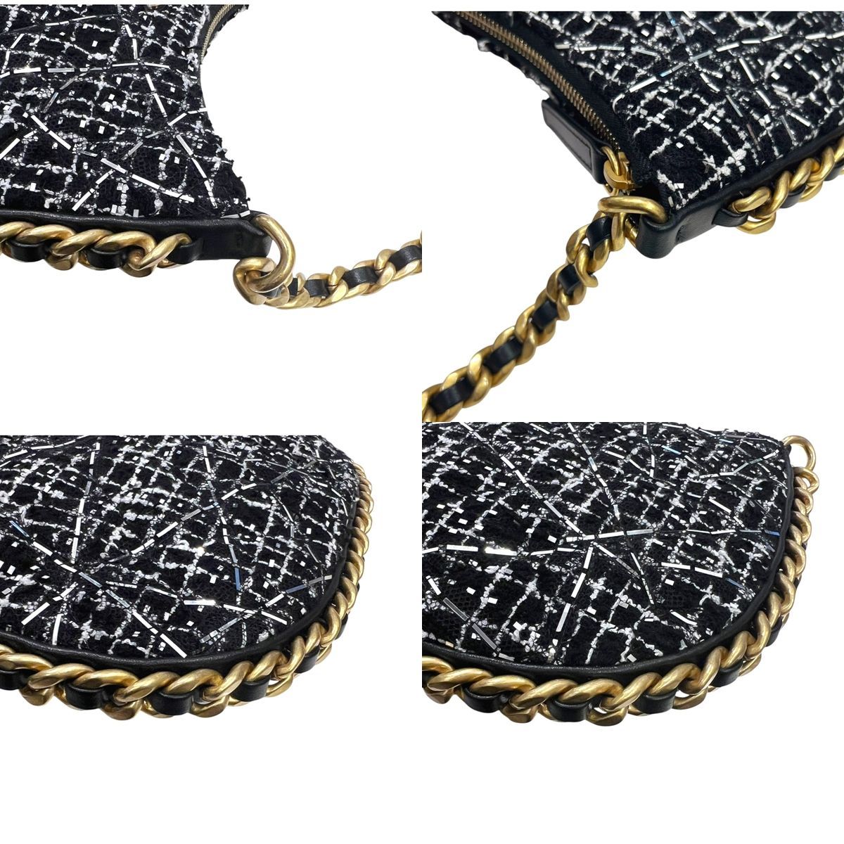 【中古】 CHANEL シャネル ココマークファブリック マトラッセショルダーバッグ AS4378 ツイードスモールホーボーバッグ レディース 25011152 SA シャネル CHANEL スモールホーボーバッグ AS4378 ツイード レディース