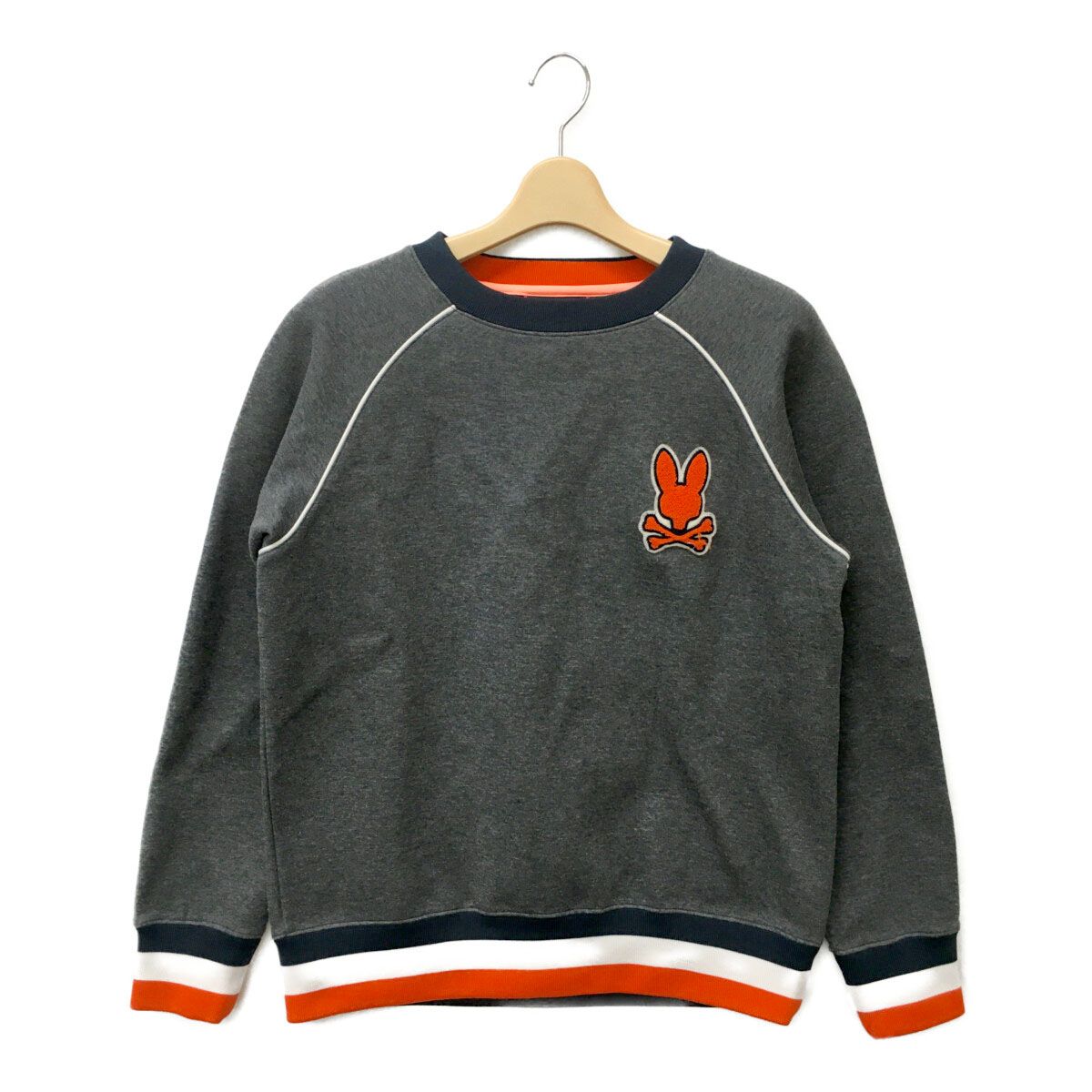 Psycho Bunny - coco 中古 サイコバニー Psycho Bunny メンズ スウェット S グレー 長袖 クルーネック トレーナー 春秋 中古 メンズ サイコバニー Psycho Bunny スウェット S グレー