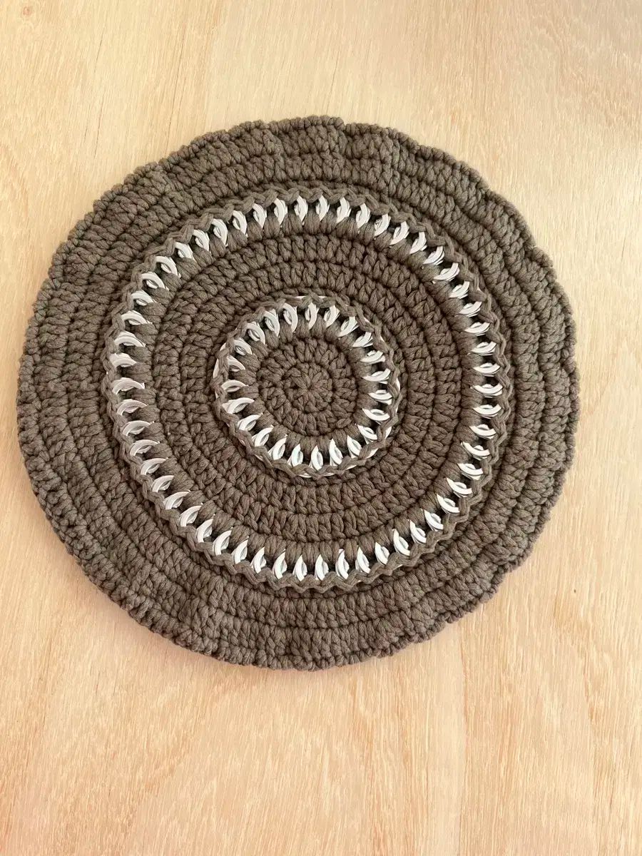 GANNI ベレー帽　クロシェ編み 350605267_2.jpg