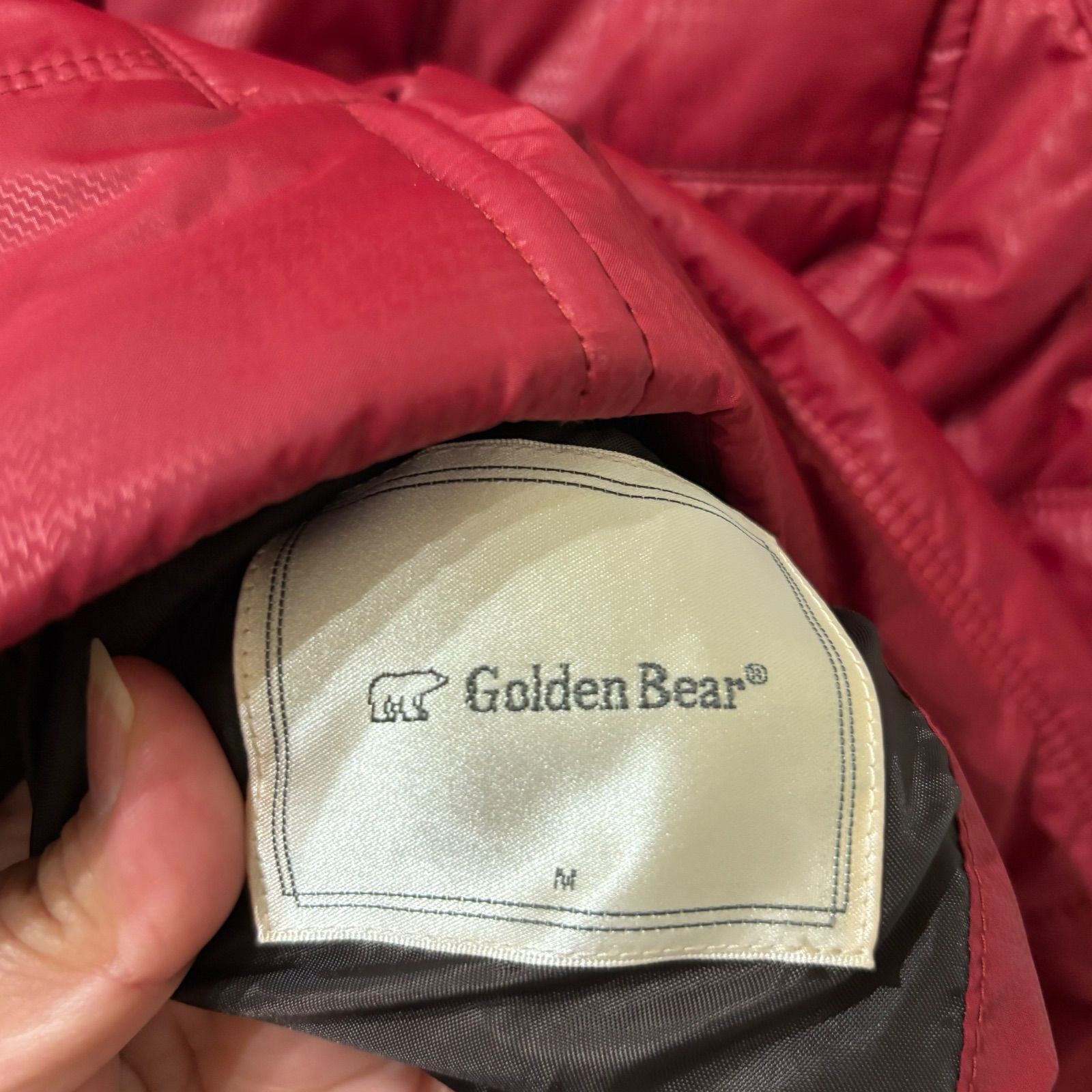 Golden Bear ダウンコート　リバーシブル　フード取り外し可能　Ｍサイズ Z965 Golden Bear ゴールデンベア ダウンジャケット フード