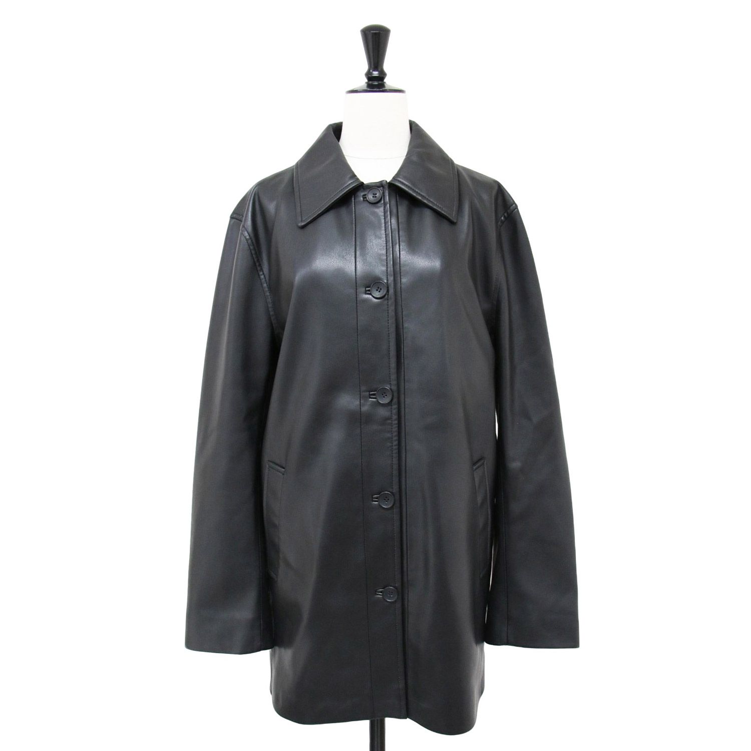 【新品・未使用】TODAYFUL 24AW エコレザージャケット 美品】TODAYFUL トゥデイフル ジャケット ブラック 黒 サイズ:38