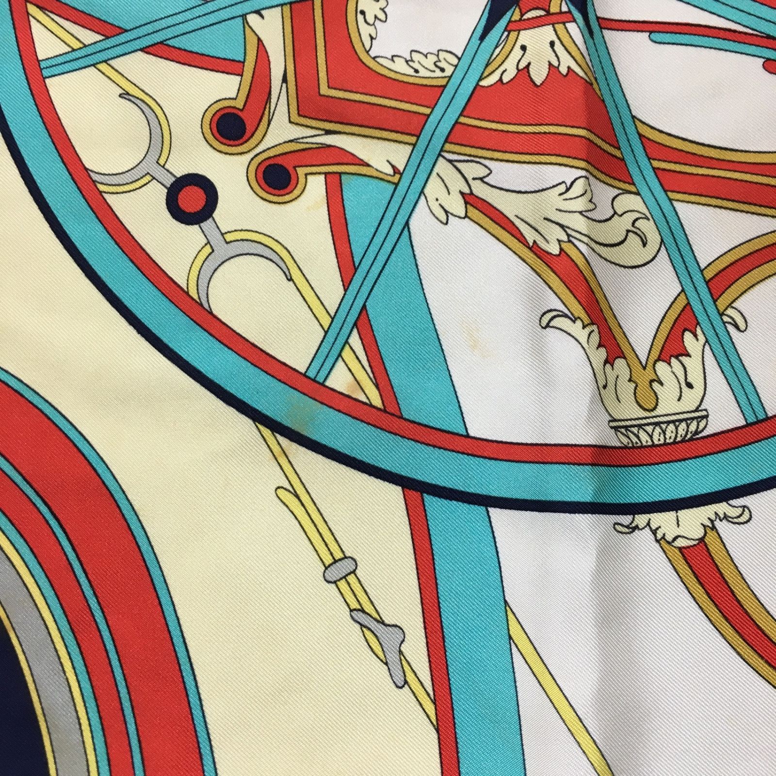 2504-78｜エルメス カレ 90 スカーフ シルク レッド - メルカリ 