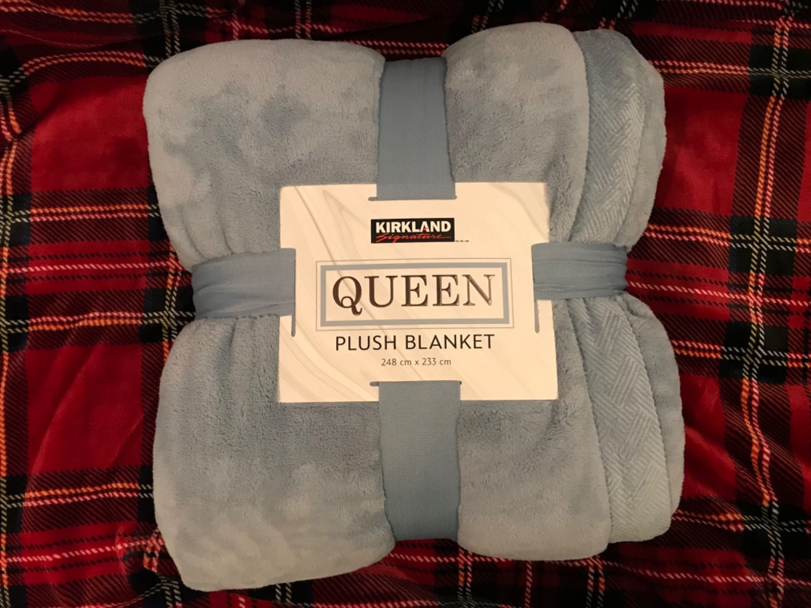 コストコ　カークランド　毛布　ブランケット　ダブル コストコ　ブランケット　毛布　ダブルサイズ　ネイビー　ベロア