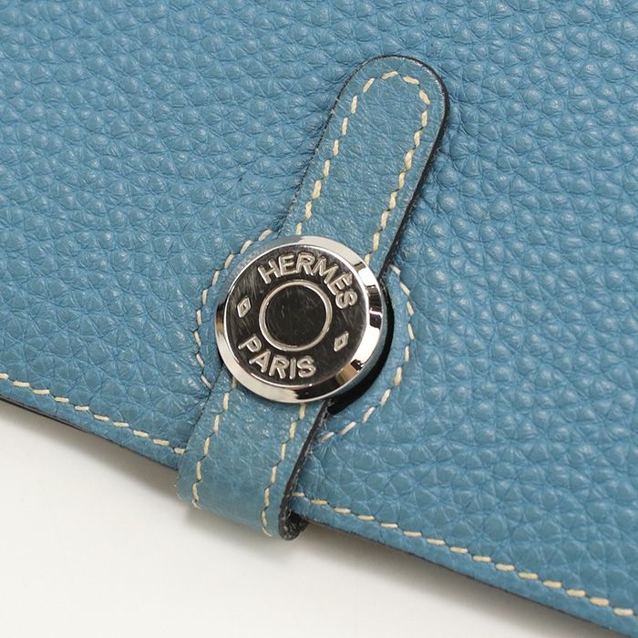 HERMES エルメス ドゴンGM 長財布ニ折小銭入付き トゴ □H刻印