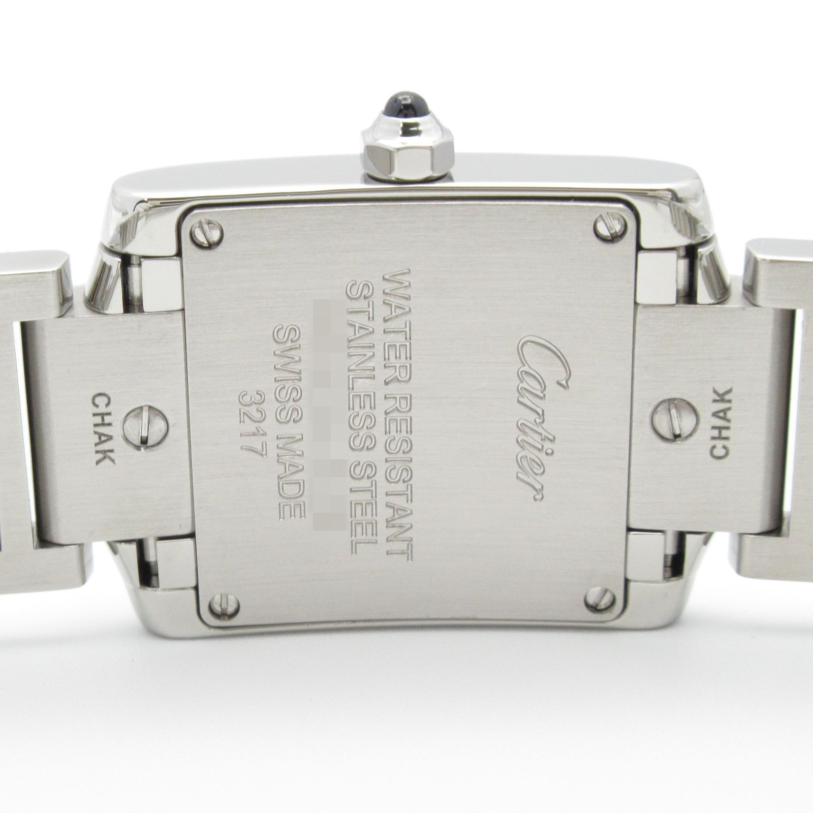カルティエ CARTIER 腕時計 タンクフランセーズ SM ダイヤベゼル 