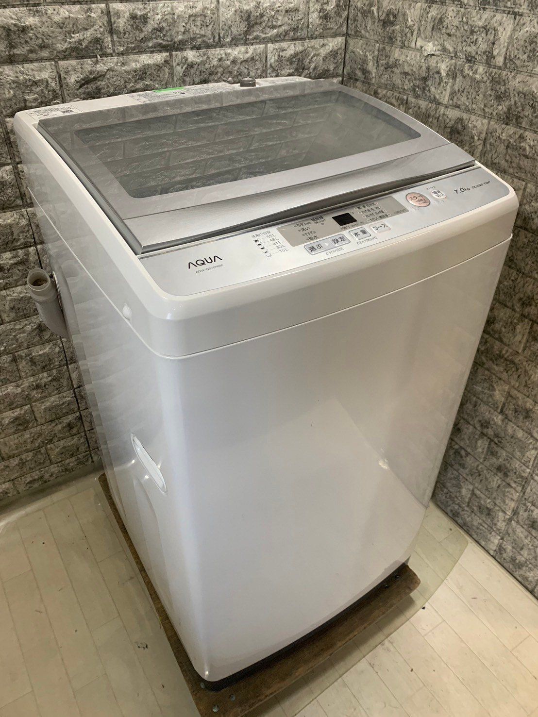 大阪限定配送☆3ヶ月保証付き☆2020年☆AQUA☆AQW-GV80H☆洗濯機