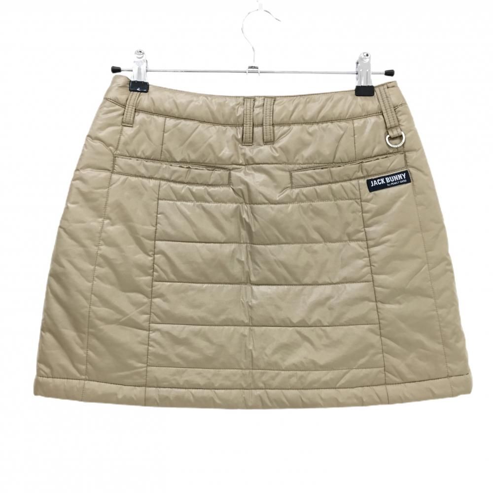 美品】ジャックバニー 中綿スカート ライトブラウン 地模様 内側