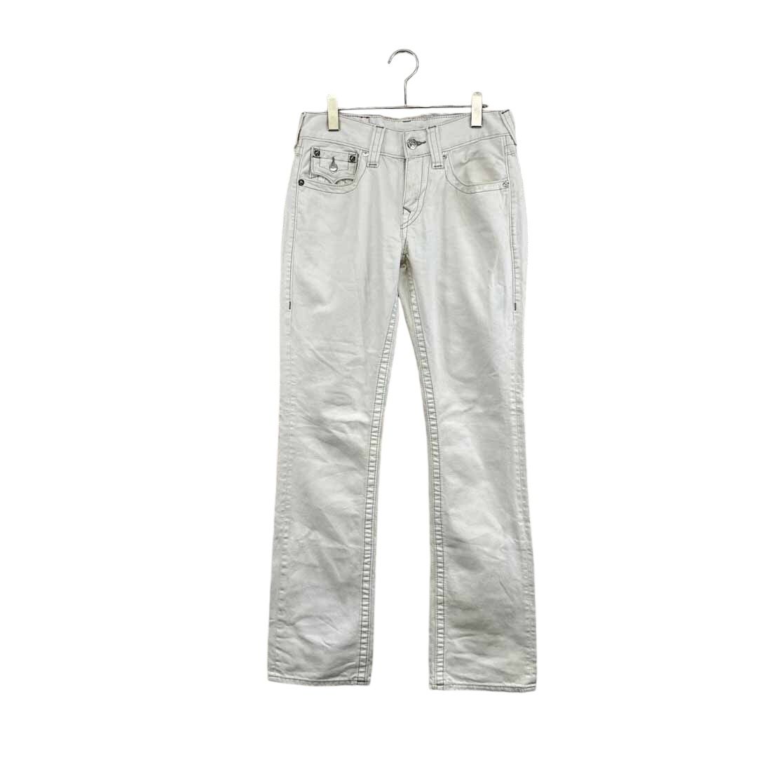 TRUE RELIGION ホワイトデニム 29インチ True Religion◇デニムパンツ トゥルーレリジョン 無地 ホワイト