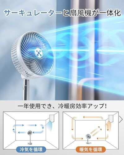 扇風機 折り畳み 20000mAhバッテリー【最大112H連続使用＆2024節電対策 