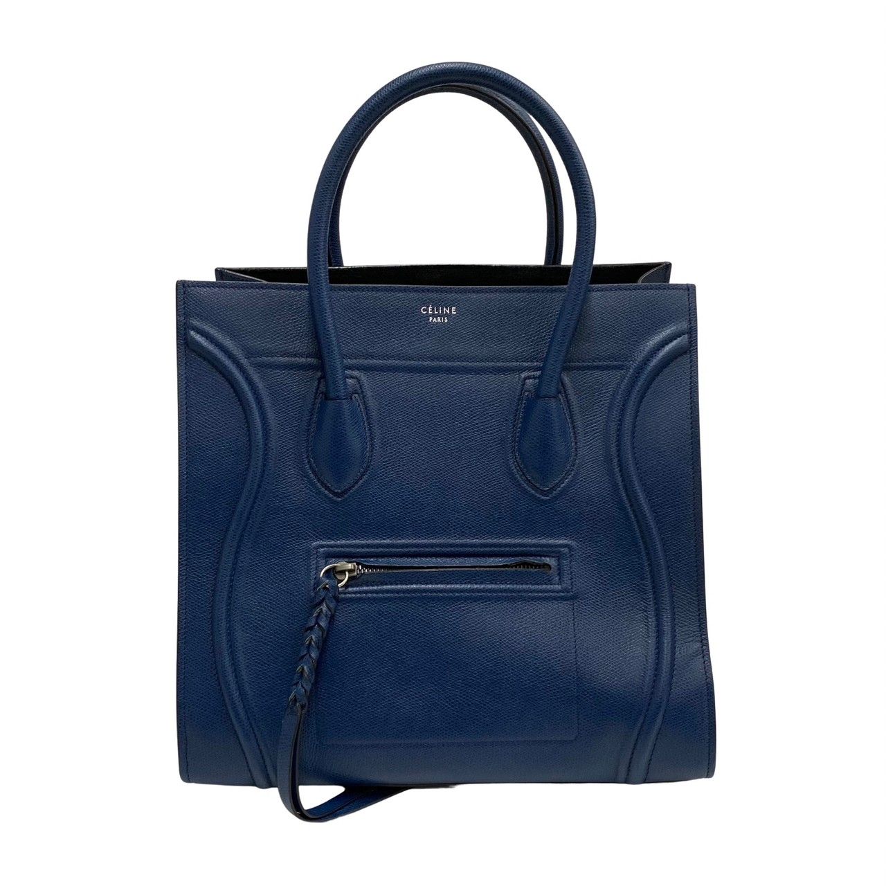 極 美品 希少品 CELINE セリーヌ ロゴ ラゲージ ファントム レザー 本 ...