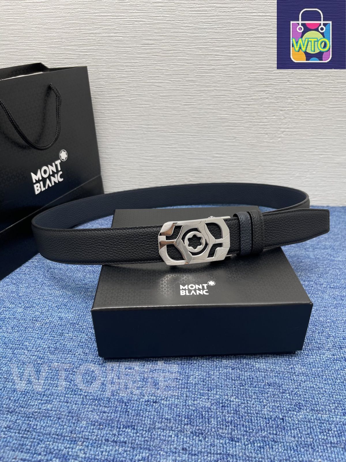 美品✨montblanc モンブラン　ベルト ウエスト93-113ｃｍ 今日WTO】Montblanc モンブラン レザーベルト-1-KXW93 - メルカリ