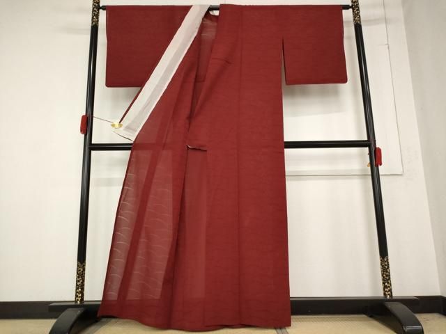 芝紋紗 茜色