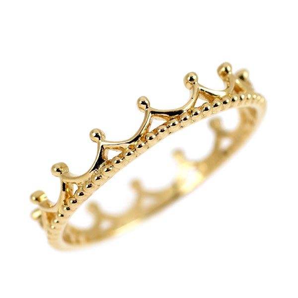 オレフィーチェ k18WG 王冠リング【エフィー】