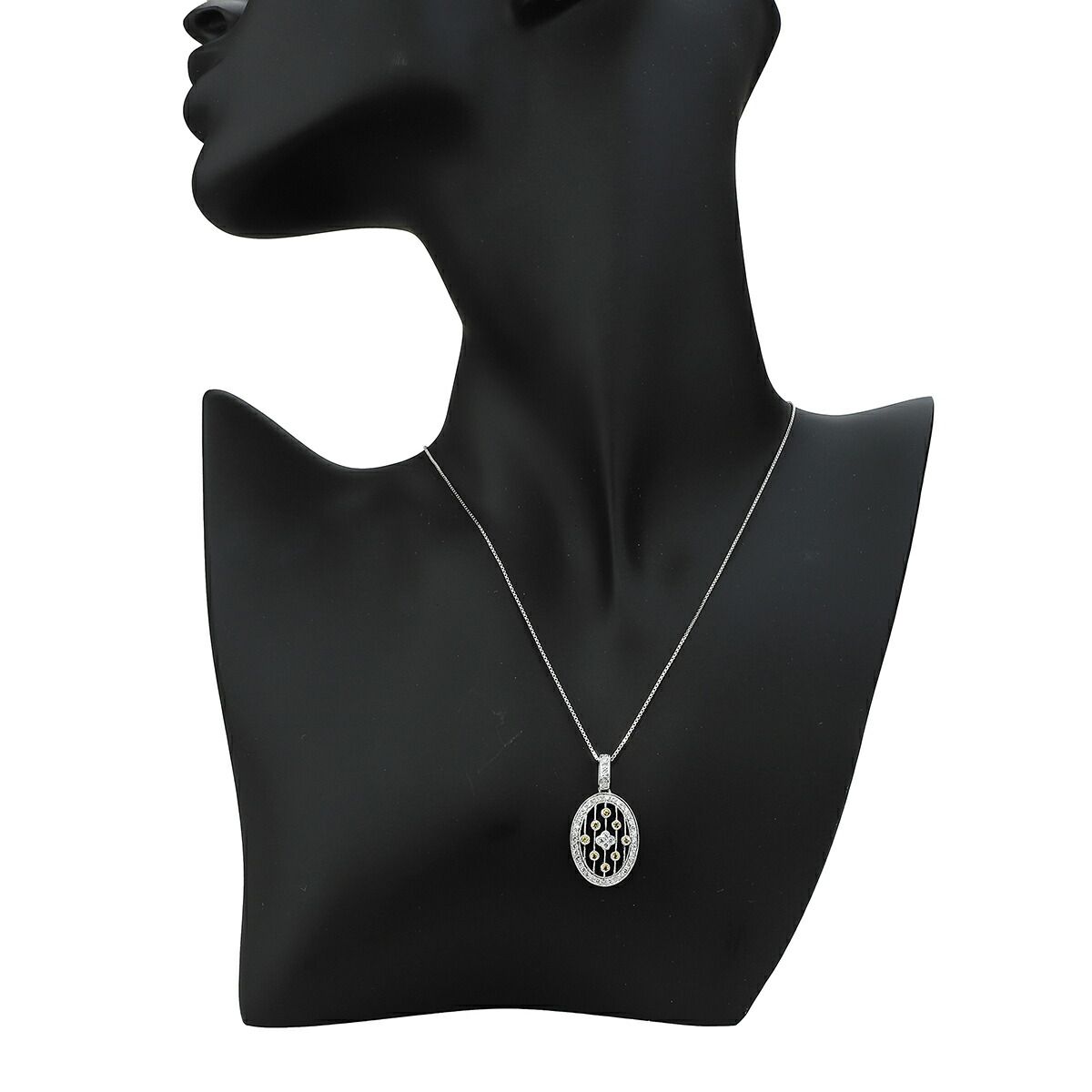 ペンダントネックレス ダイヤモンド 0.45ct ダイヤモンド 0.37ct K18 