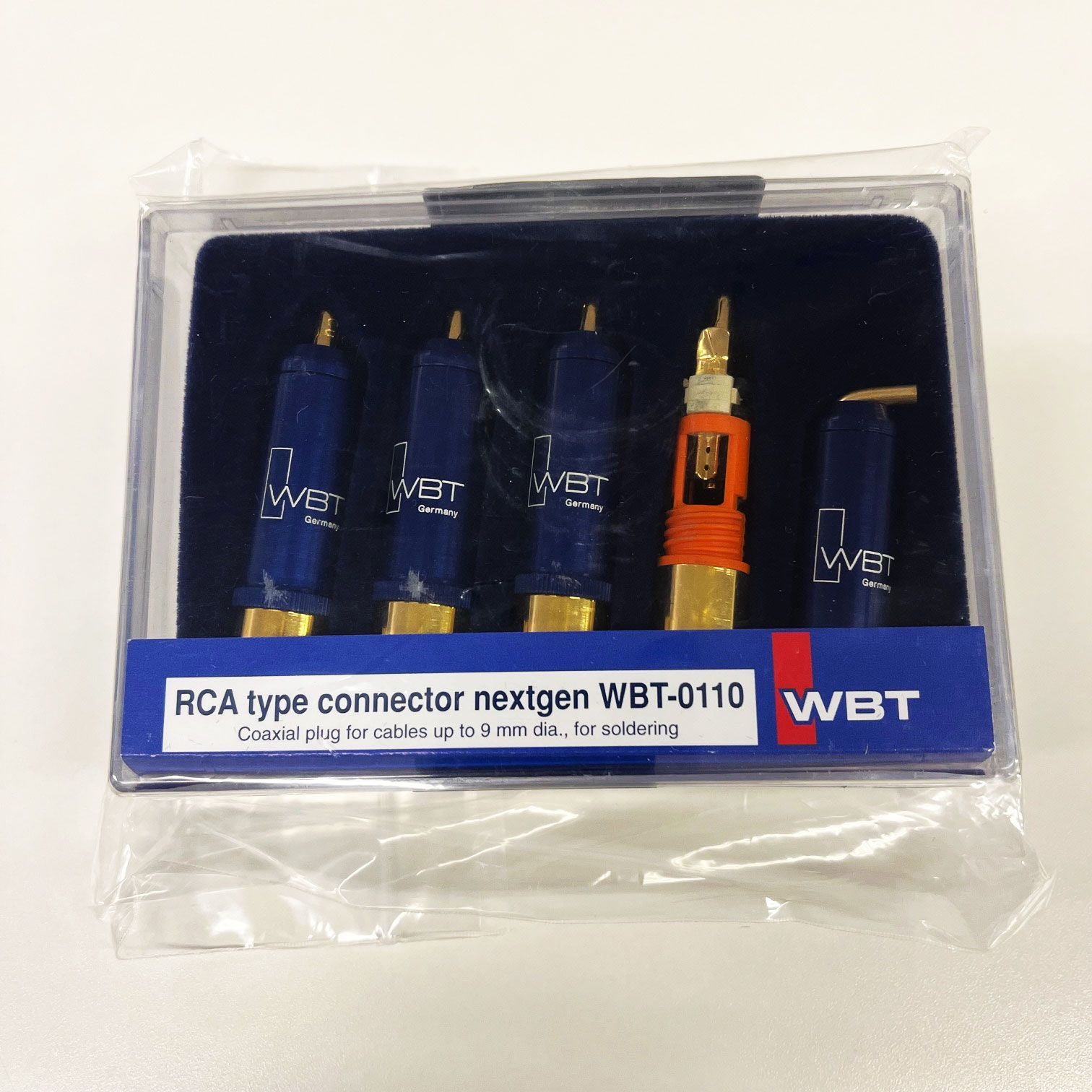 WBT 4個1組 RCAプラグ WBT-0110CU OY 銅素材タイプ |完了品|旧パッケージ