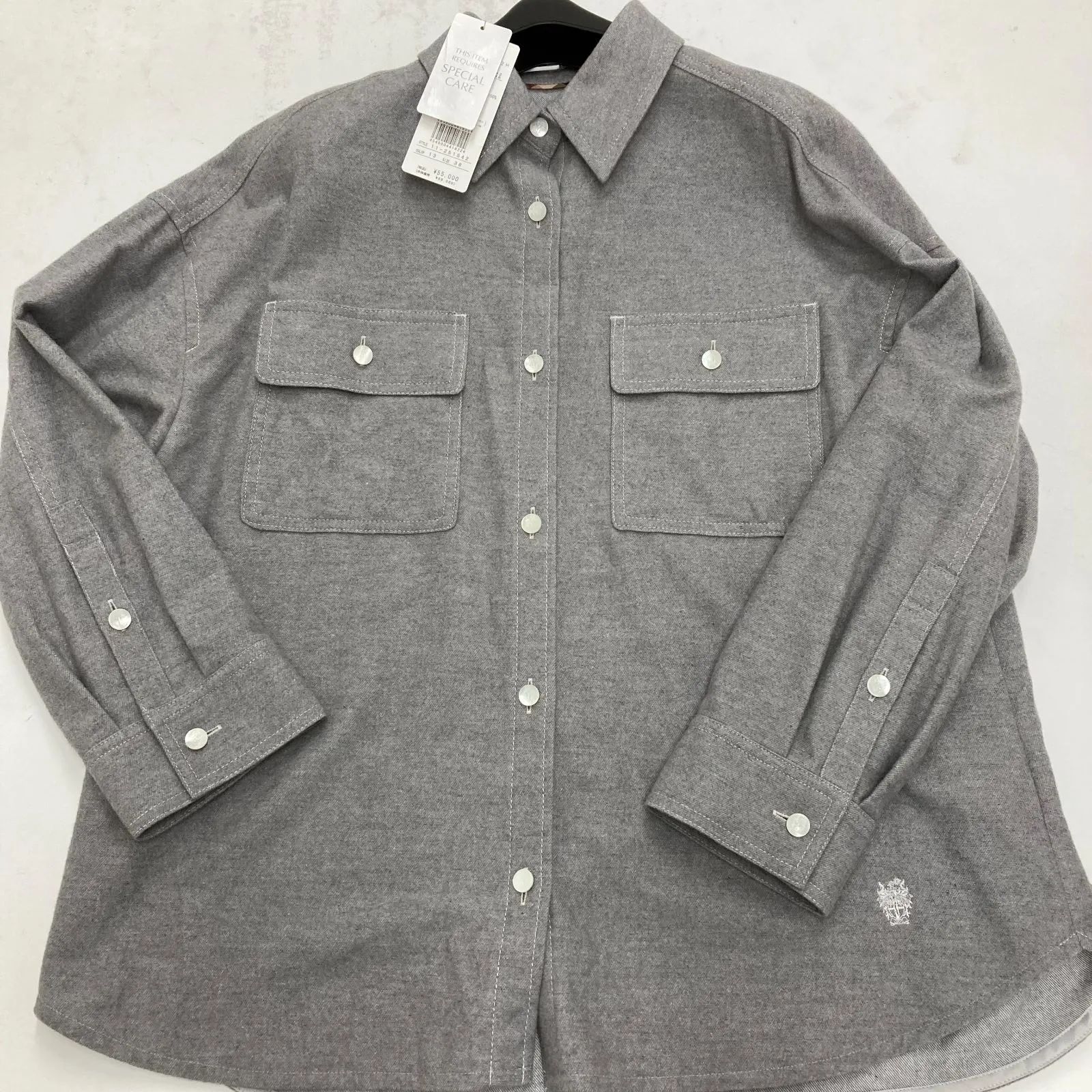 DAKS ダックス 長袖シャツ グレー ブランド レディース トップス 服 未 