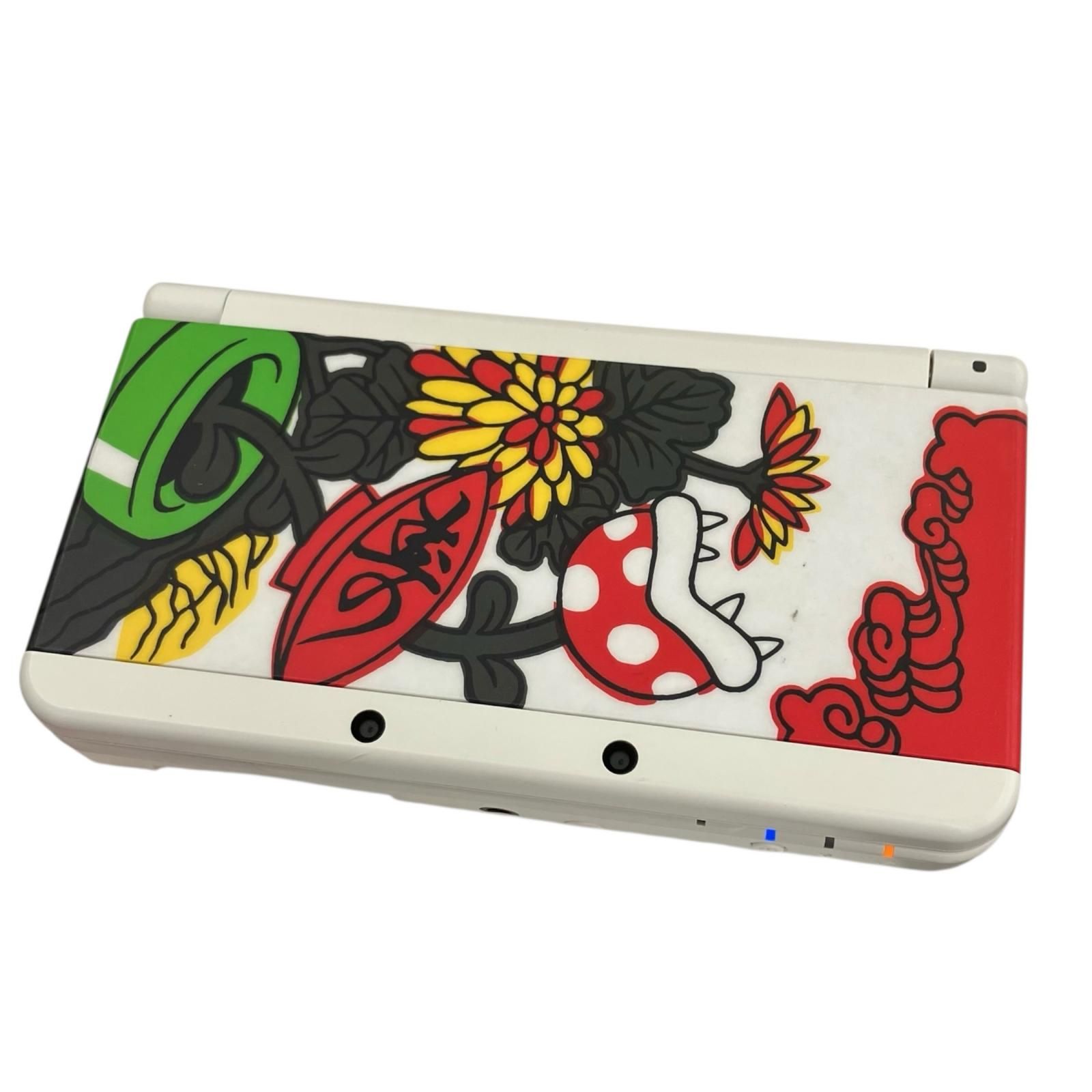 186000 現状品 Nintendo 任天堂 New 3DS 花札テレサきせかえ ホワイト
