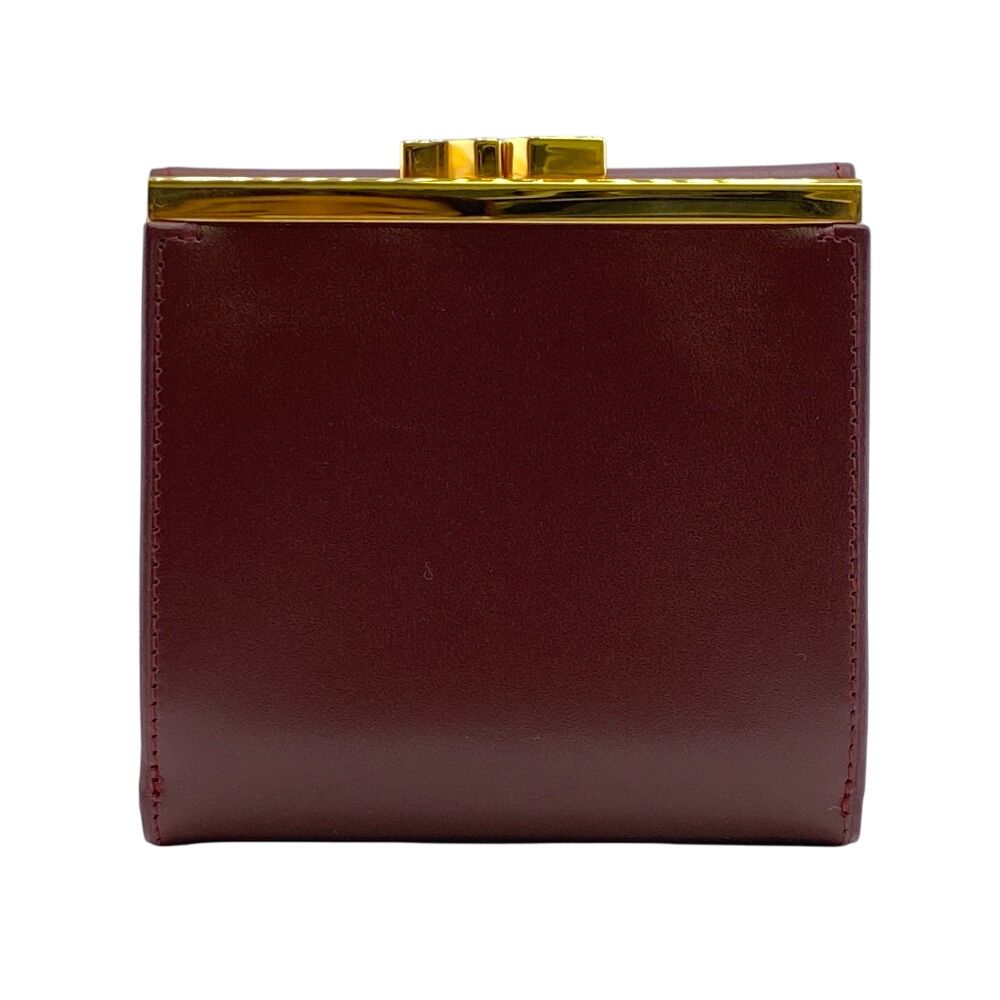 極美品✨Cartier カルティエ　三つ折り財布　ボルドー　がま口 楽天市場】カルティエ 三つ折り 財布 ラブコレクション ブラック