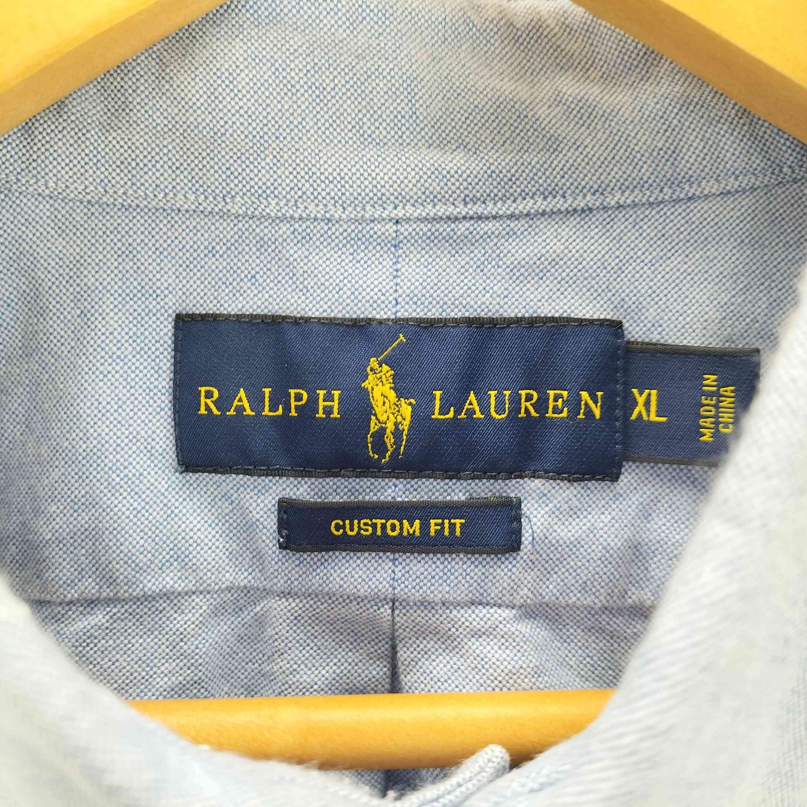 C43 現行 RALPH LAUREN オックスフォードシャツ　ホース刺繍　長袖 ポロ ラルフローレン オックスフォードシャツ 長袖 ボタンダウン