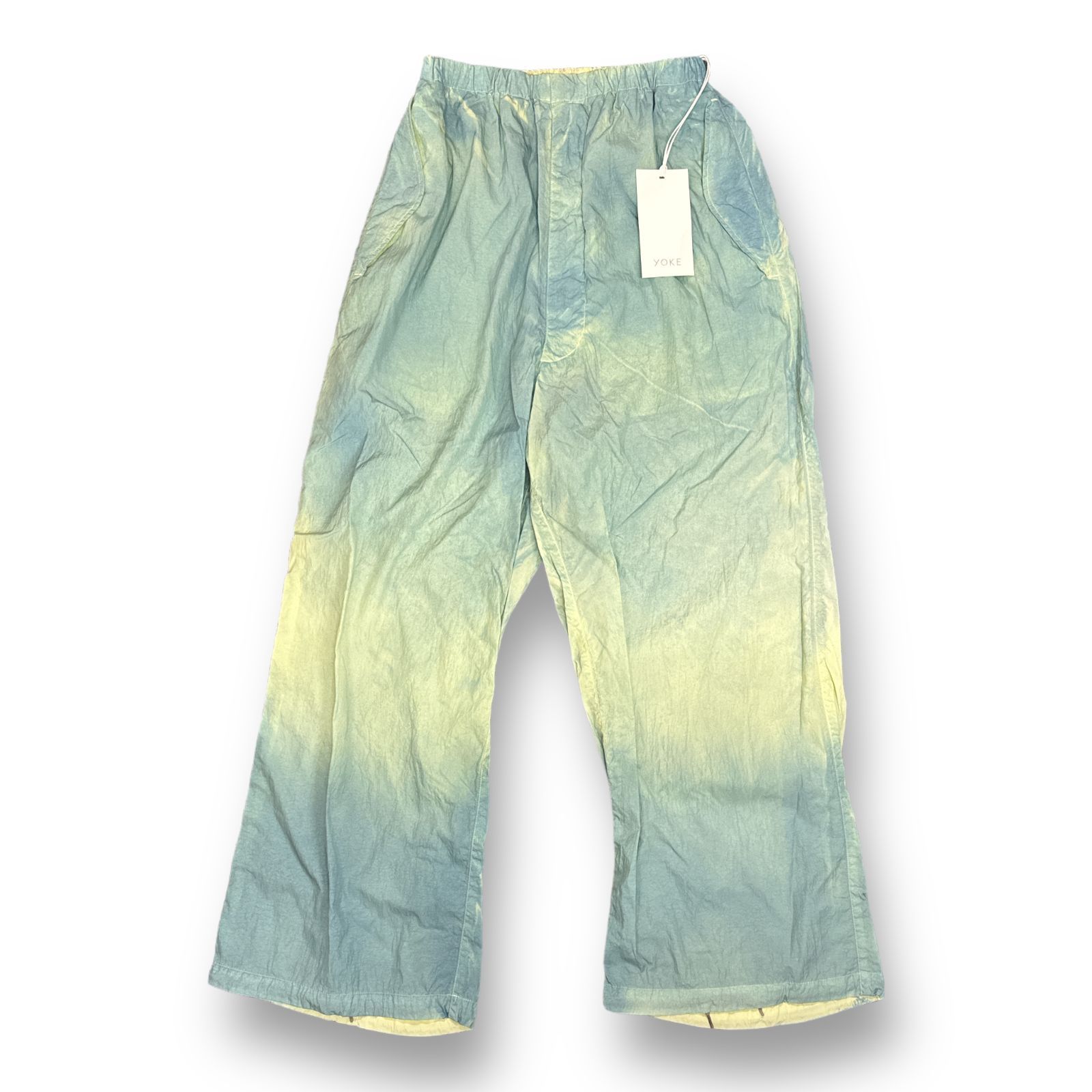 定価48400円 新品 YOKE 23SS SPRAY PRINTED NYLON EASY PANTS スプレー