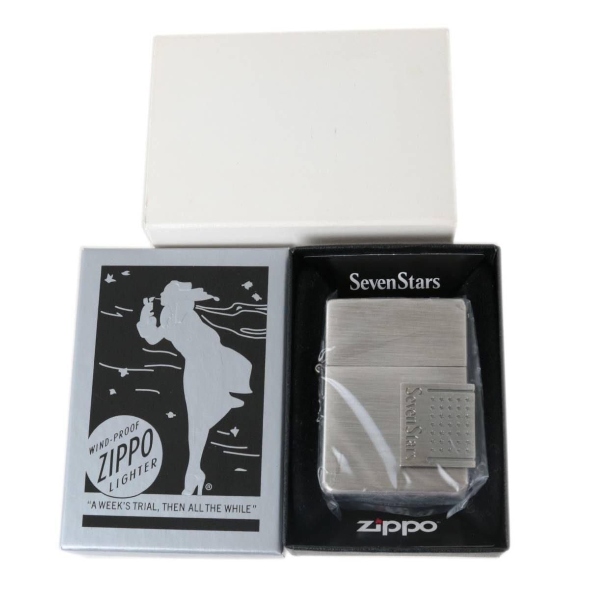 Zippo シッポー オイルライター セブンスター 1935 レプリカ 抽選プレゼント品 シルバー I 12 2017年9月製 箱 NT Sランク