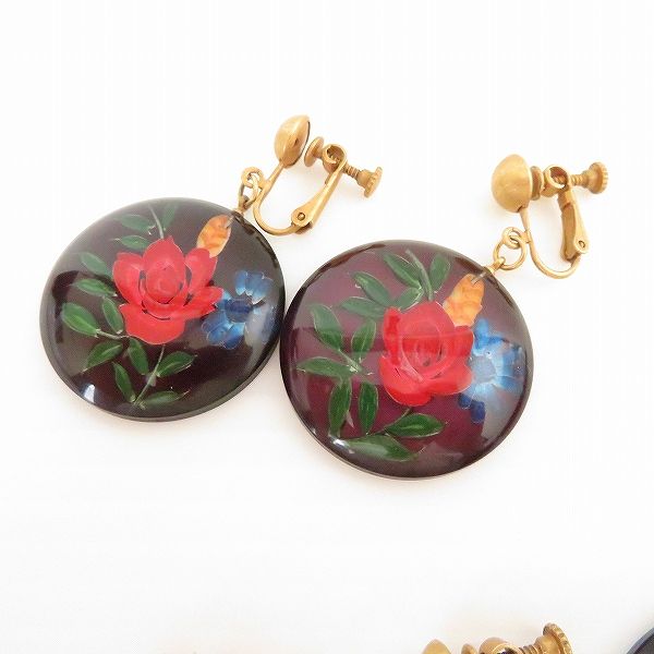 anza ケンゾー KENZO ネックレス イヤリング セット 花モチーフ