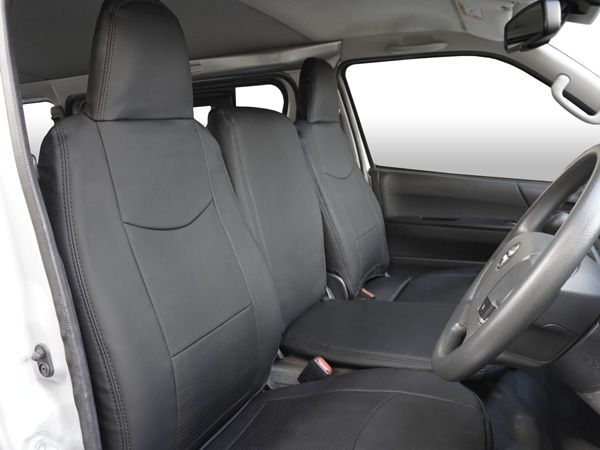 ハイエース 200系 DX フロントシート用 パンチングレザー シートカバー 212 BRIGHTFACE_UK