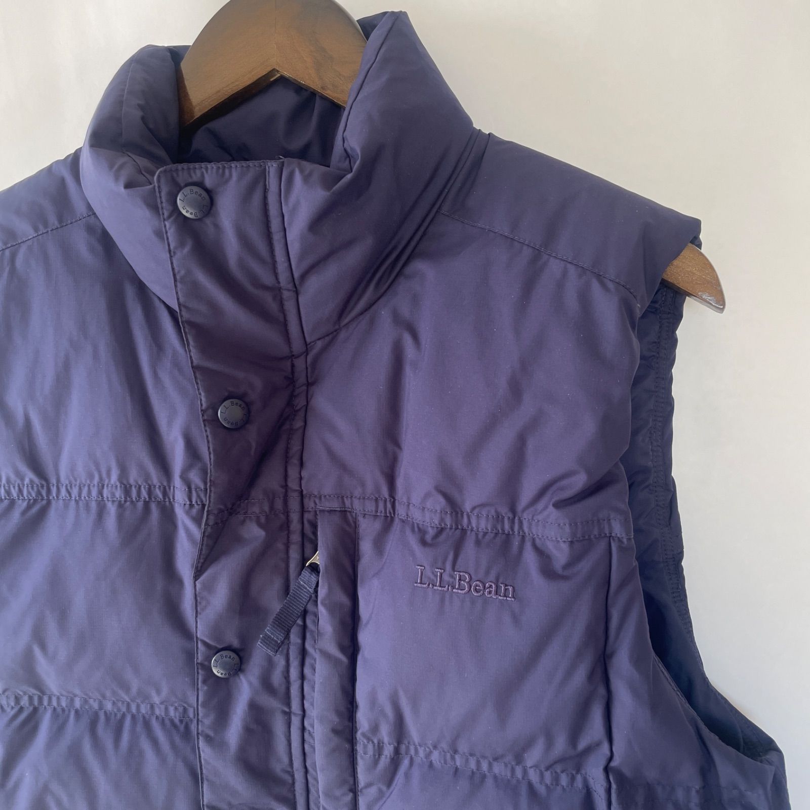 美品】L.L. Bean エルエルビーン ダウンベスト S か M 相当 ネイビー 