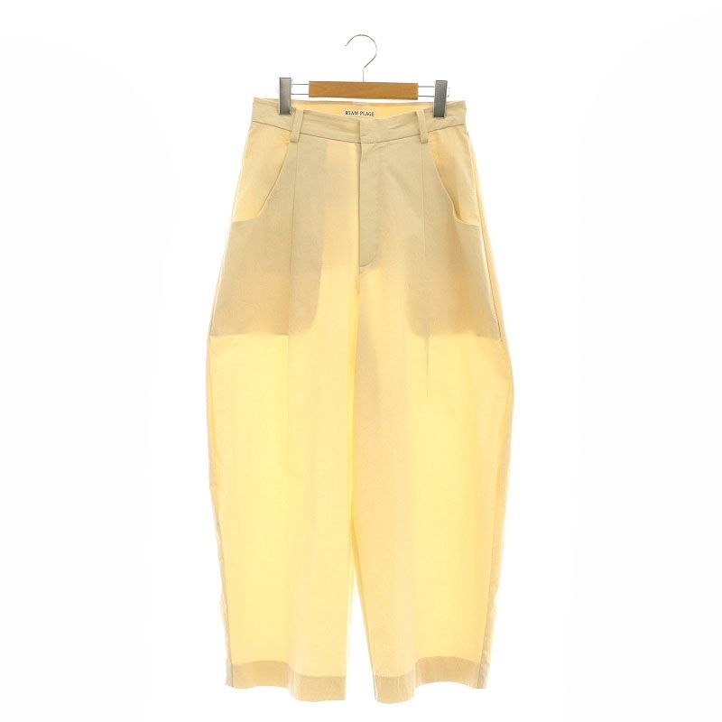 リアムプラージュ RIAM-PLAGE 23SS バルーンチノパンツ ジッパーフライ 38 アイボリー |DO OS