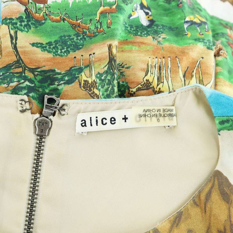 alice olivia アリスオリビア  グロップドカットソー  サイズ:XS  マルチカラー  レディース  トップス alice+olivia（アリスプラスオリビア）Tシャツ・カットソー 黒