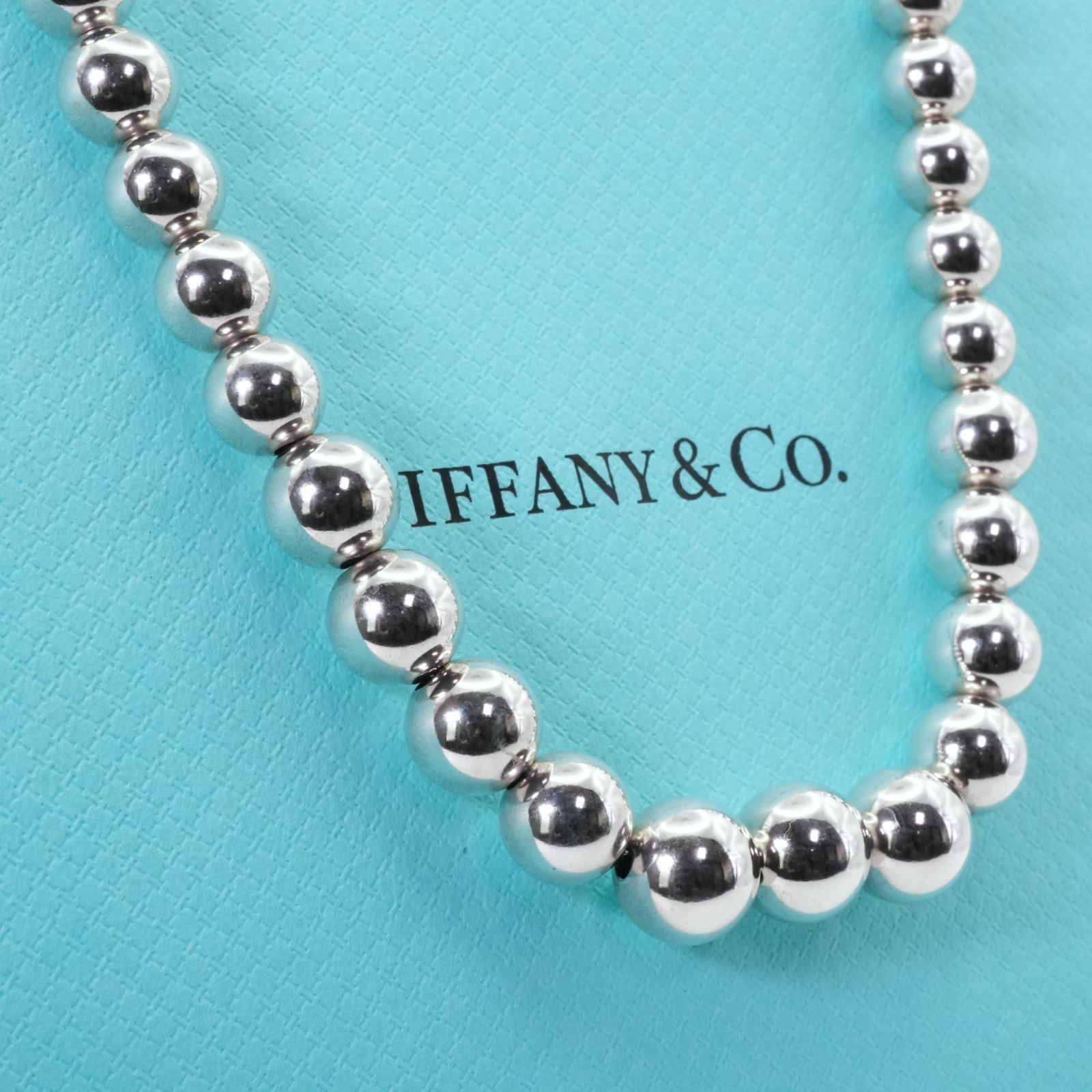 ティファニー 18K YG ハードウェア ボールネックレス 12.4ミリ　750 ティファニー 18K YG ハードウェア ボールネックレス 12.4ミリ 750