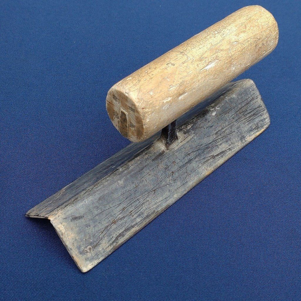 面引き鏝 丸面 東京 駒込 3 鏝の長さ約180㎜ 左官鏝 面引鏝 こて コテ 左官道具 日本製 2748