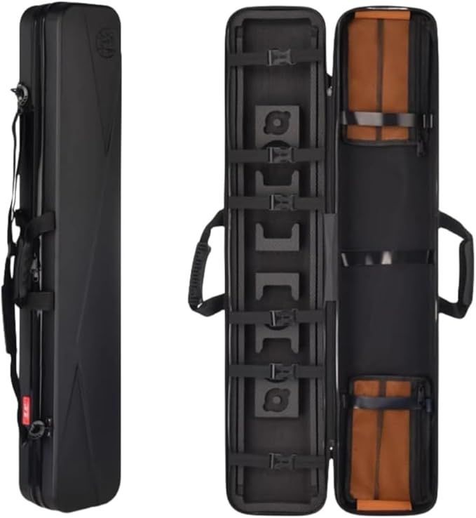 送料無料！！　ロッドケース　システムハードケース　筏竿　かかり釣り　チヌ　黒鯛　ワカサギ竿　１１５０ｍｍ　ブラックゴールド KCNN筏カセ竿 替穂先 ロッド専用 システムハードケース 自分だけの