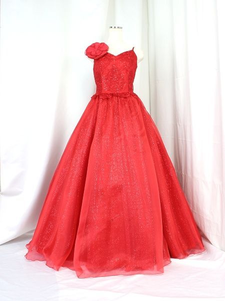 ゆめりすと パルヴェーヌv6 レッド 165 ピアノバイオリン演奏会子供ドレス