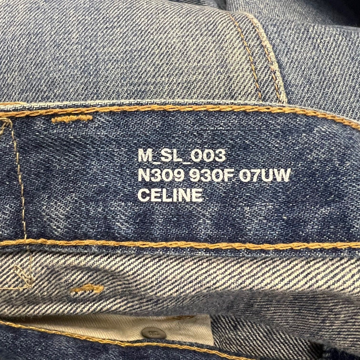 国内正規 CELINE ウォッシュドデニムパンツ ジーンズ ストレートパンツ