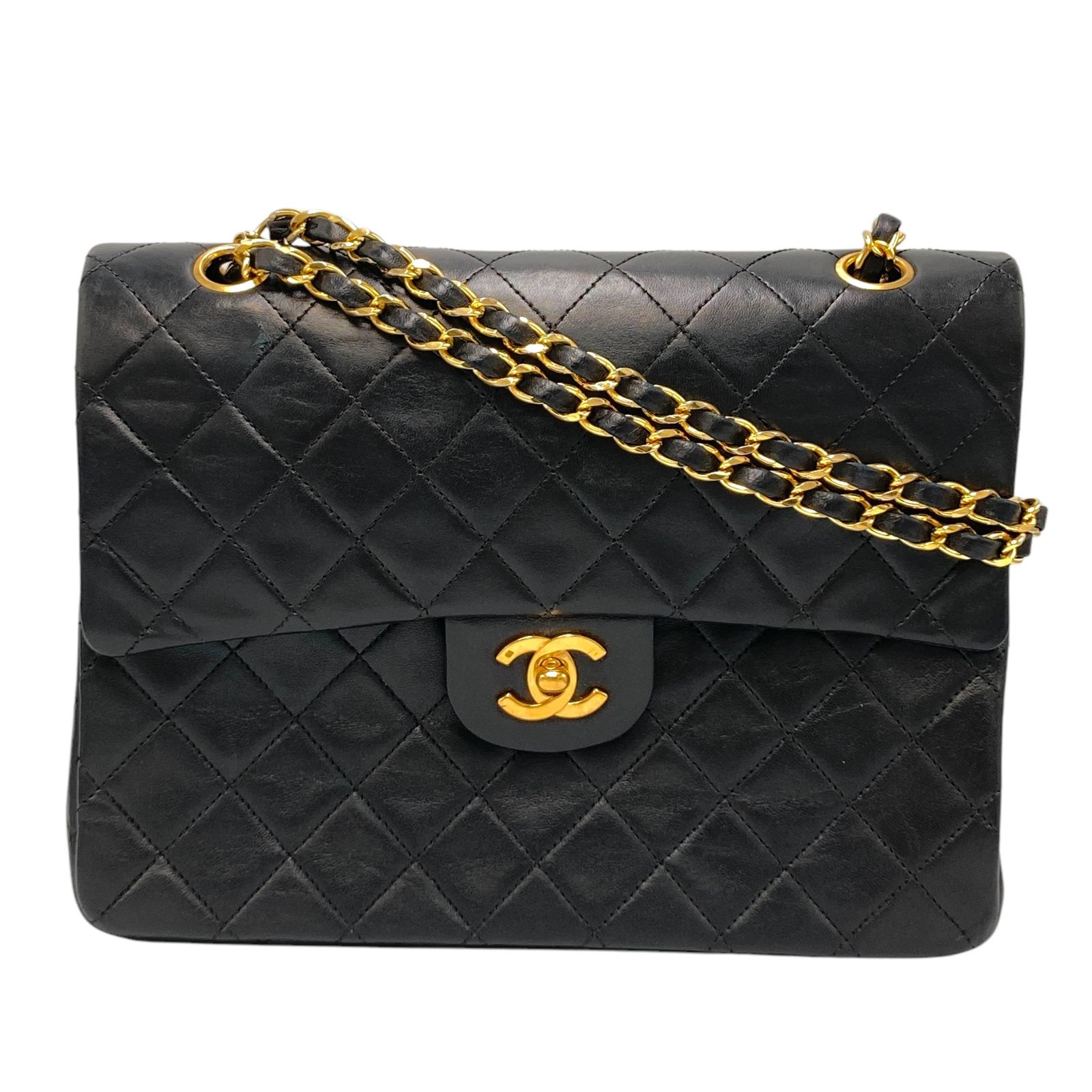 真贋判定済】CHANEL シャネル マトラッセ ダブルフラップ 真贋判定済】CHANEL シャネル マトラッセ ダブルフラップ