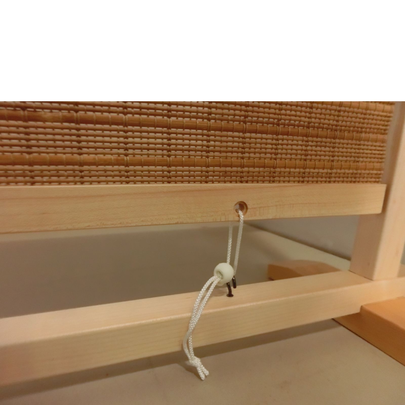 小さな衝立#結界竹簾調1枚式木地仕上げ衝立1台限定竹簾（燻し竹