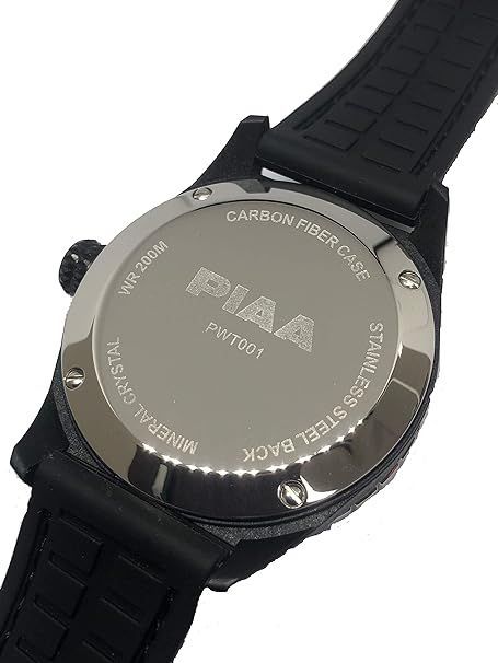 【アウトレット】PIAA カーボンファイバーダイバーズ腕時計(ブルー)