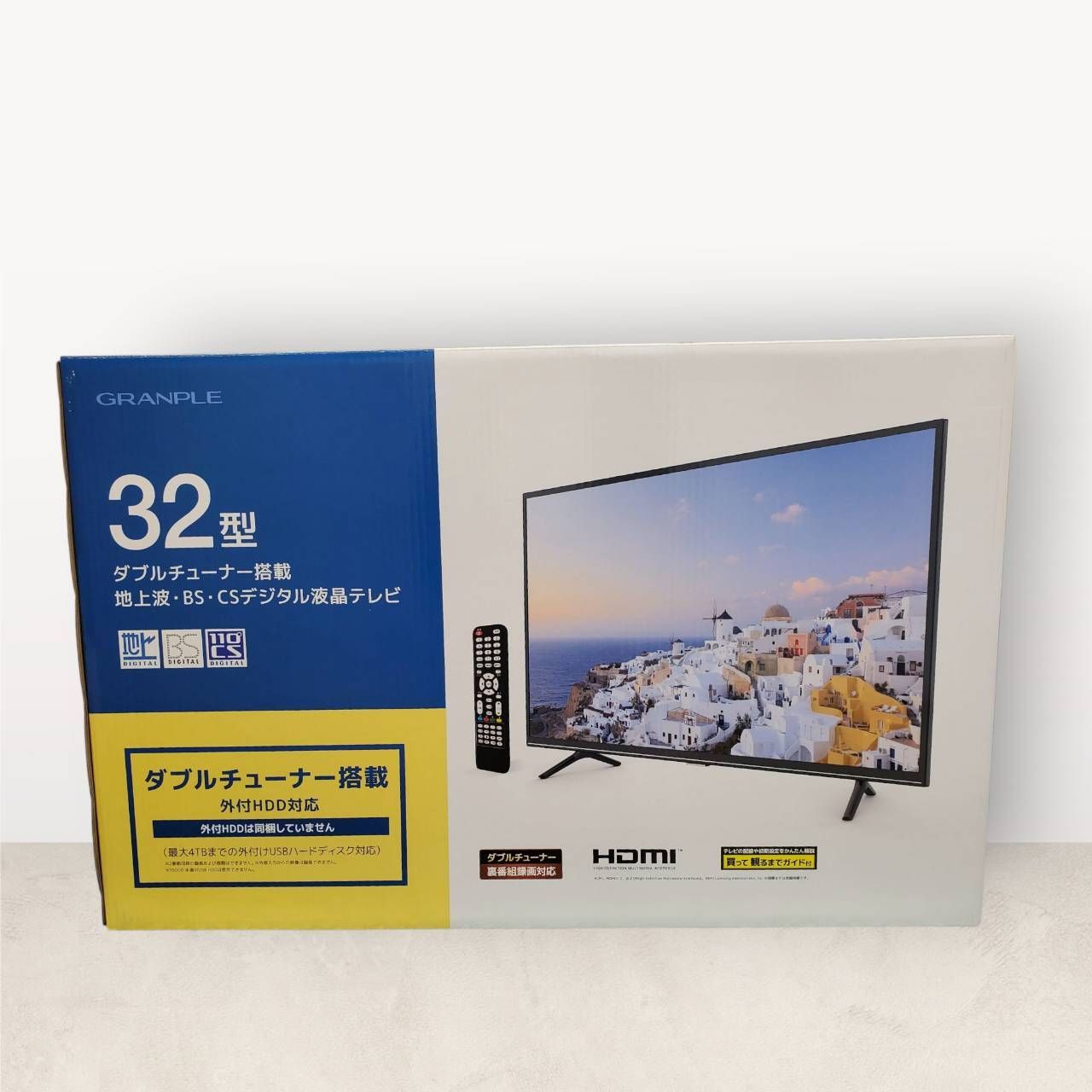 送料込 液晶テレビ 32型 ハイビジョンテレビ ◆ 地デジ BS CS ◆Wチューナー搭載 裏番組録画対応 ◆ STAYER _4589848173887