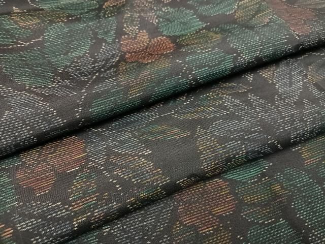 平和屋着物○本場大島紬 草木文 正絹 逸品 未使用 AAAV9424ph 平和屋着物