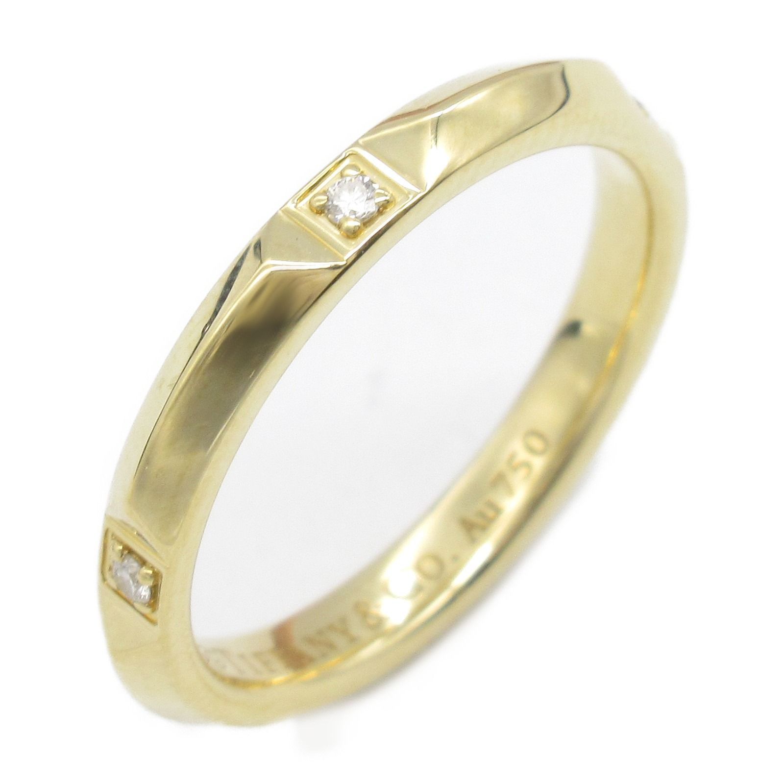 ティファニー トゥルーバンド リング au750 k18 金 約11号 【公式通販