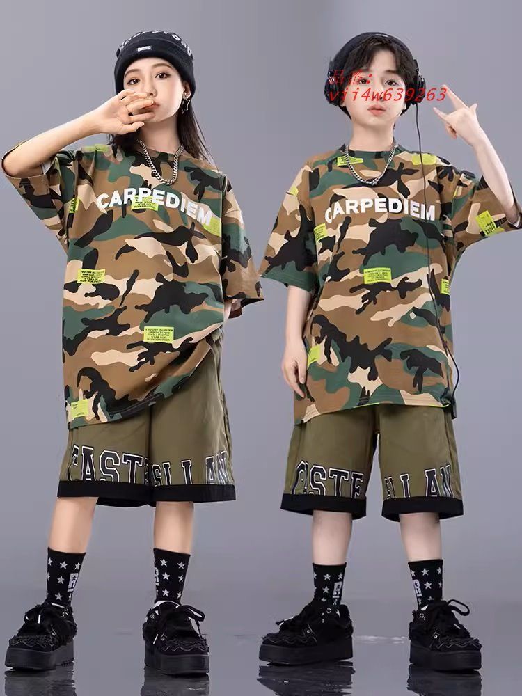ヒップホップ 衣装 黒 白 K-POP 韓国 レッスン着 キッズダンス衣装 トップス 子供ダンス服 ウエストロゴゴム ダンスウェア ハート柄パンツ へそ出し vii4w639263
