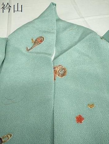 平和屋着物○上質な小紋 楽器文 金彩 鬼しぼ縮緬 正絹 逸品 DAAV4859ud