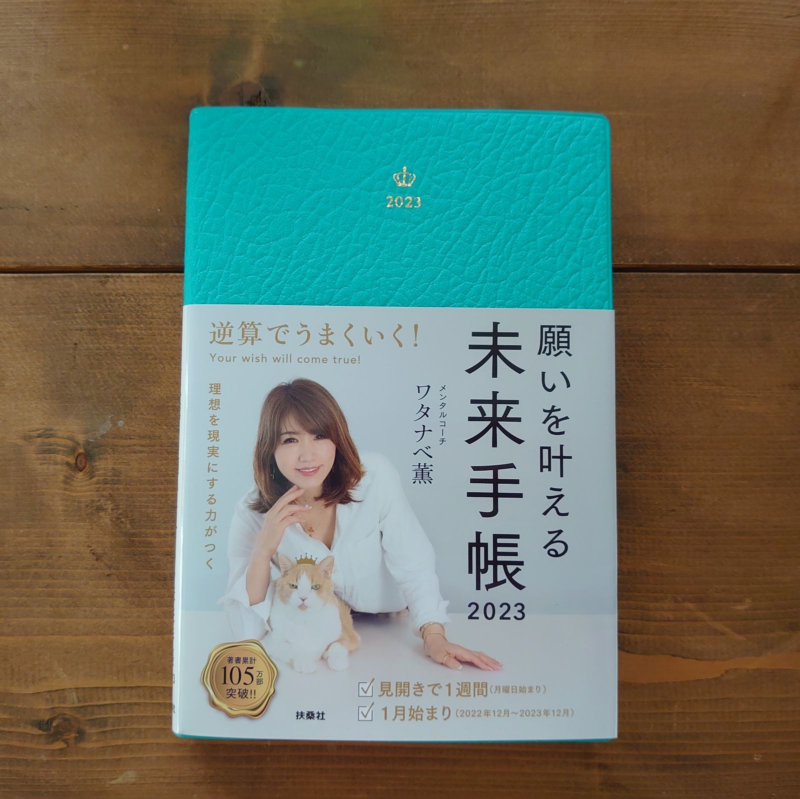 思考、習慣、行動、人生が変わる、願いを叶える 未来手帳 スケジュール帳2023年